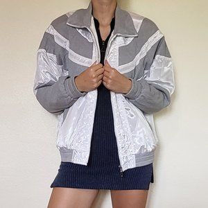 Knitted & Quilted Silky Bomber Jacket Custom made
